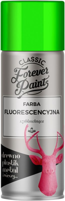 Forever Paints hurtigttørrende fluorescerende maling 400 ml grøn