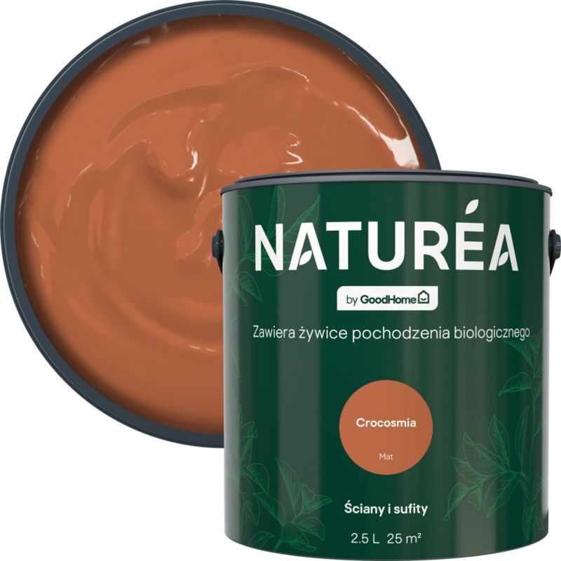 GoodHome Naturea vægmaling og loftsmaling Crocosmia mat 2,5 l