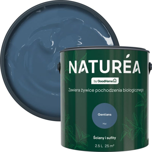 GoodHome Naturea vægmaling og loftmaling Gentians mat 2,5 l