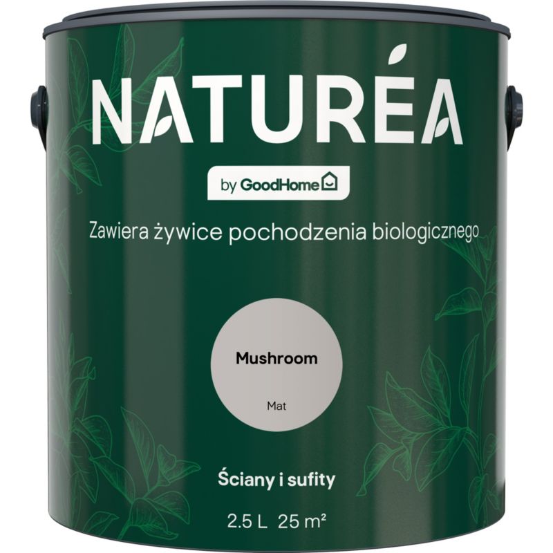 GoodHome Naturea maling til vægge og lofter Mushroom mat 2,5 l
