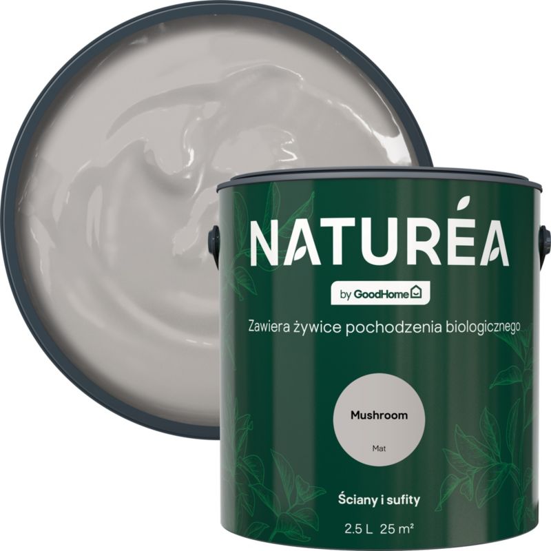 GoodHome Naturea maling til vægge og lofter Mushroom mat 2,5 l