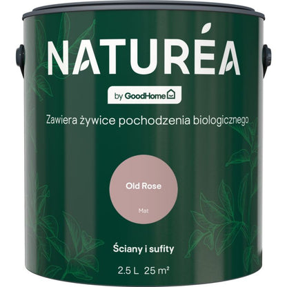 GoodHome Naturea vægmaling og loftmaling Old Rose mat 2,5 l