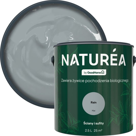 GoodHome Naturea vægmaling og loftsmaling Rain mat 2,5 l