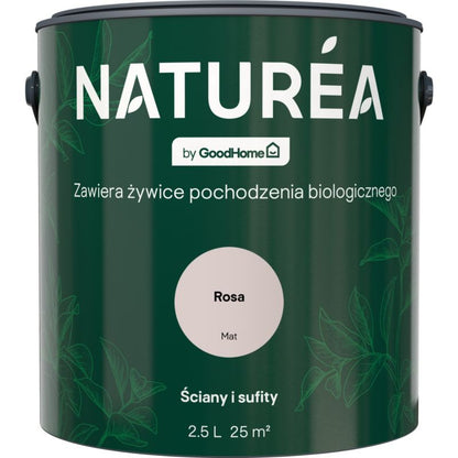 GoodHome Naturea vægmaling og loftmaling Rosa mat 2,5 l