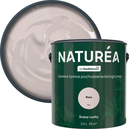 GoodHome Naturea vægmaling og loftmaling Rosa mat 2,5 l