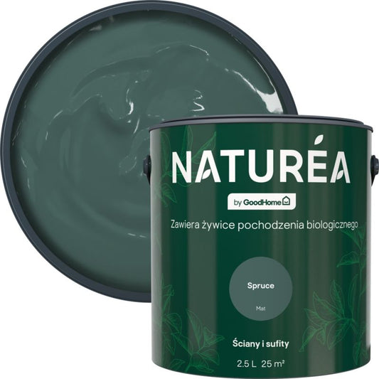 GoodHome Naturea vægmaling og loftsmaling Spruce mat 2,5 l