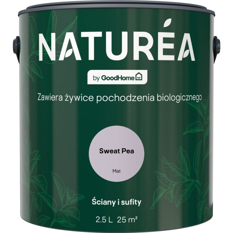 GoodHome Naturea vægmaling og loftmaling Sweet Pea mat 2,5 l
