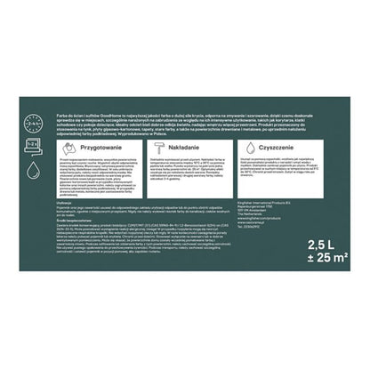 GoodHome Premium maling hvid mat 2,5 l