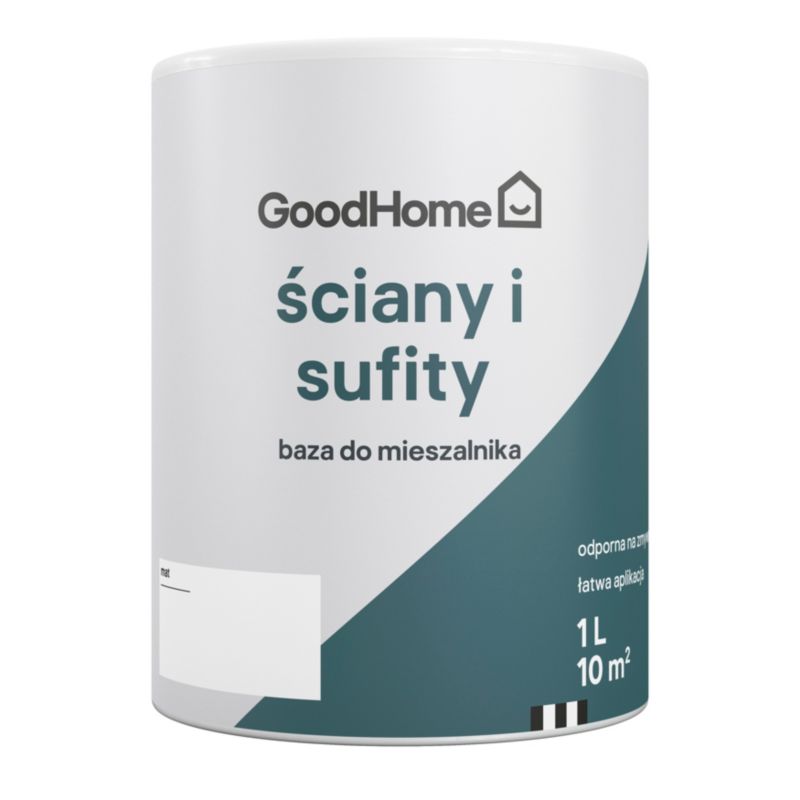 GoodHome vægmaling og loftsmaling mat 1 l base A