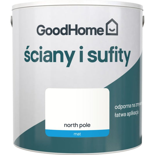 GoodHome vægmaling og loftsmaling North Pole mat 2,5 l