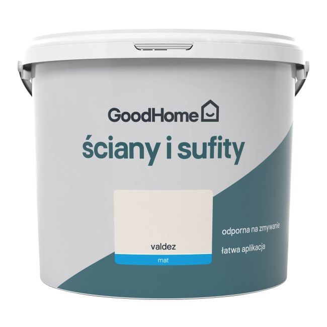 GoodHome vægmaling og loftsmaling Valdez mat 5 l
