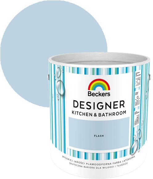 Beckers Designer Kitchen & Bathroom farve Flash 2,5 l