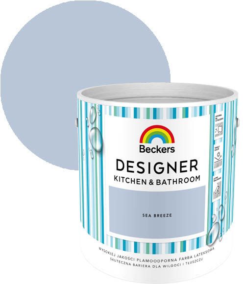 Beckers Designer Kitchen & Bathroom farve Sea Breeze 2,5 l