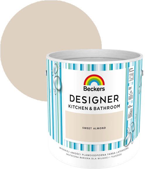 Beckers Designer Kitchen & Bathroom farve Sweet Almond 2,5 l