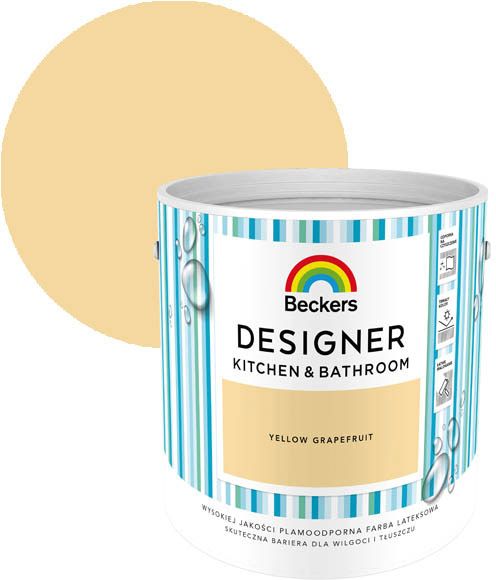 Beckers Designer Kitchen&Bathroom farve Yellow Grapefruit 2,5 l