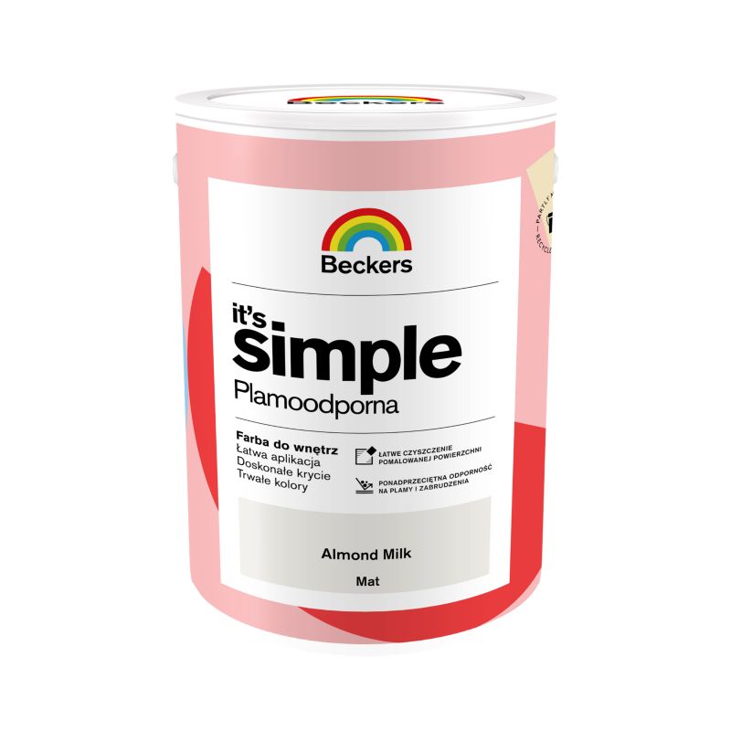 Beckers It's Simple farve i farven almond milk 5 l