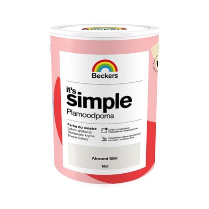 Beckers It's Simple farve i farven almond milk 5 l