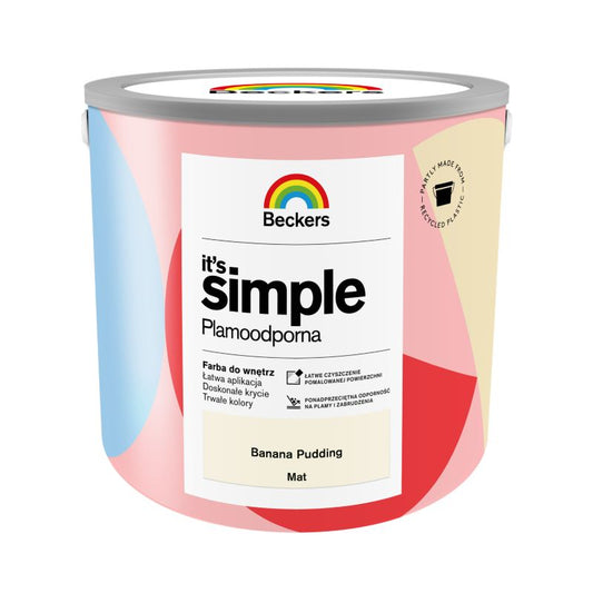 Beckers It's Simple farve i farven Banana pudding 2,5 l