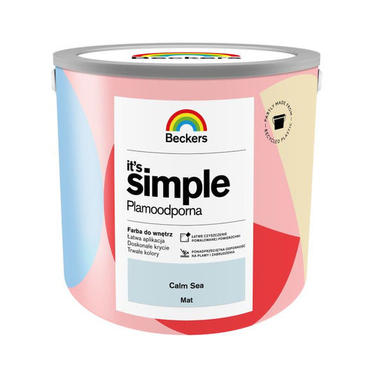 Beckers It's Simple farve i farven Calm sea 2,5 l