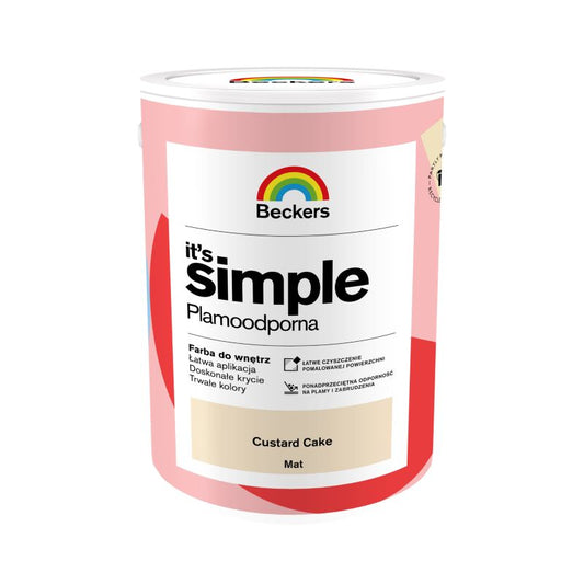Beckers It's Simple farve i custard cake, 5 l