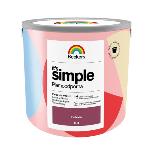 Beckers It's Simple farve i farven Euforia 2,5 l