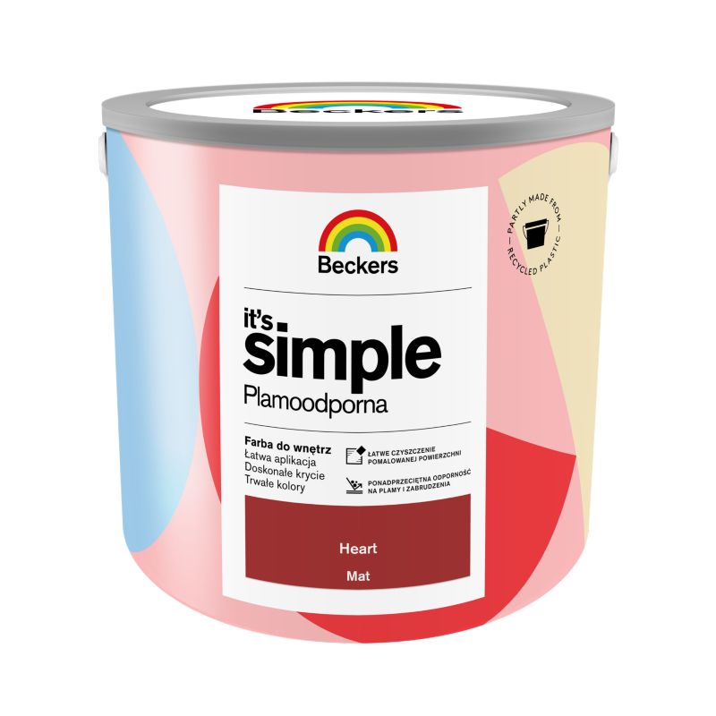 Beckers It's Simple farve i farven Heart 2,5 l