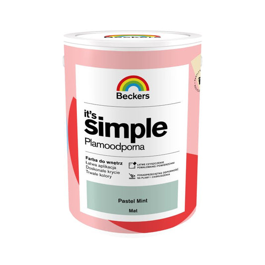 Beckers It's Simple pastel mint farve 5 l