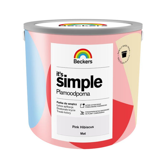 Beckers It's Simple farve i farven pink hibiscus 2,5 l