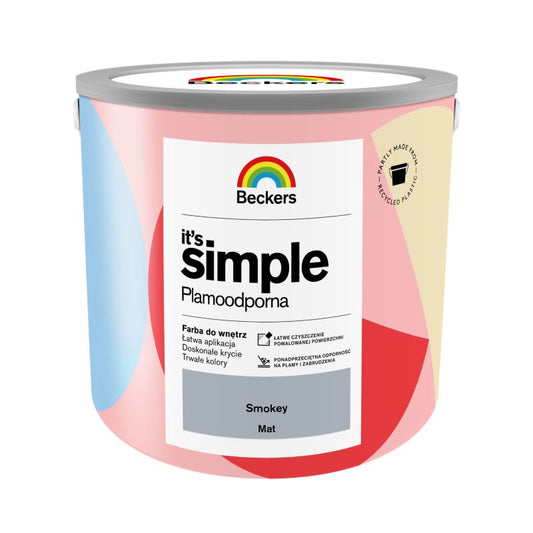 Beckers It's Simple farve i farven Smokey, 2,5 l
