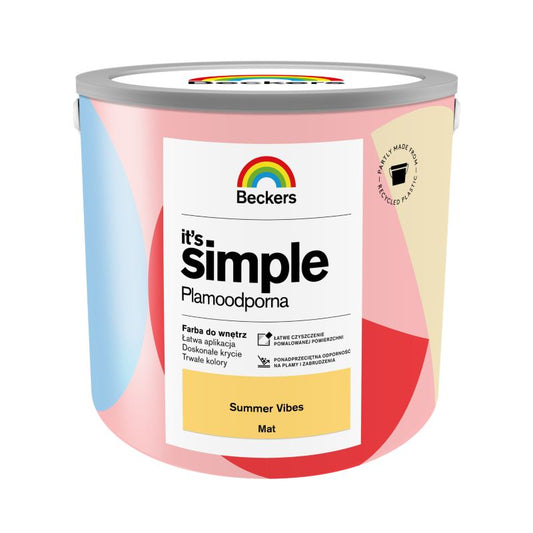 Beckers It's Simple Summer vibes farve 2,5 l