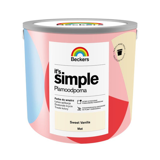 Beckers It's Simple farve sweet vanilla 2,5 l