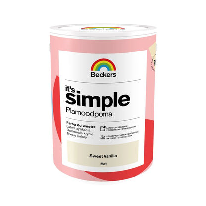 Beckers It's Simple farve sweet vanilla 5 l