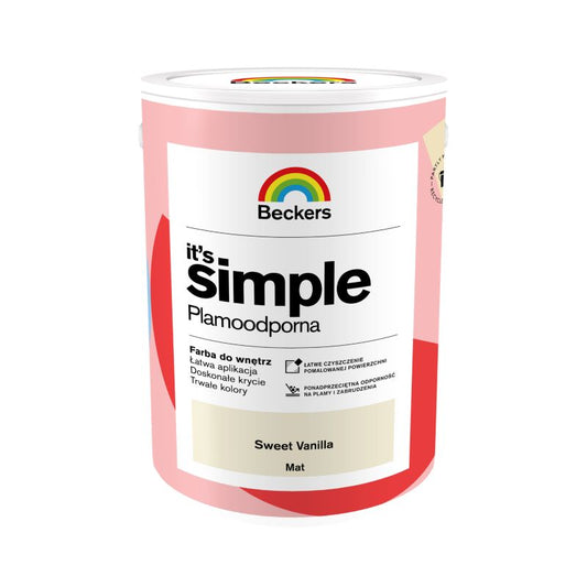 Beckers It's Simple farve sweet vanilla 5 l