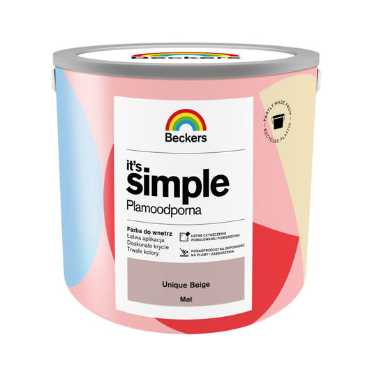 Beckers It's Simple farve unique beige 2,5 l