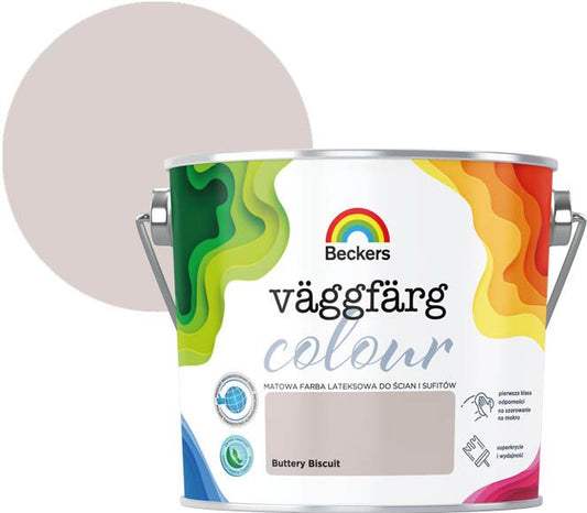Beckers Vaggfärg Colour buttery biscuit 2,5 l farve