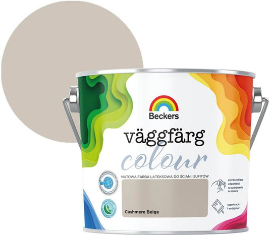 Beckers Vaggfarg Colour cashmere beige 2,5 l farve