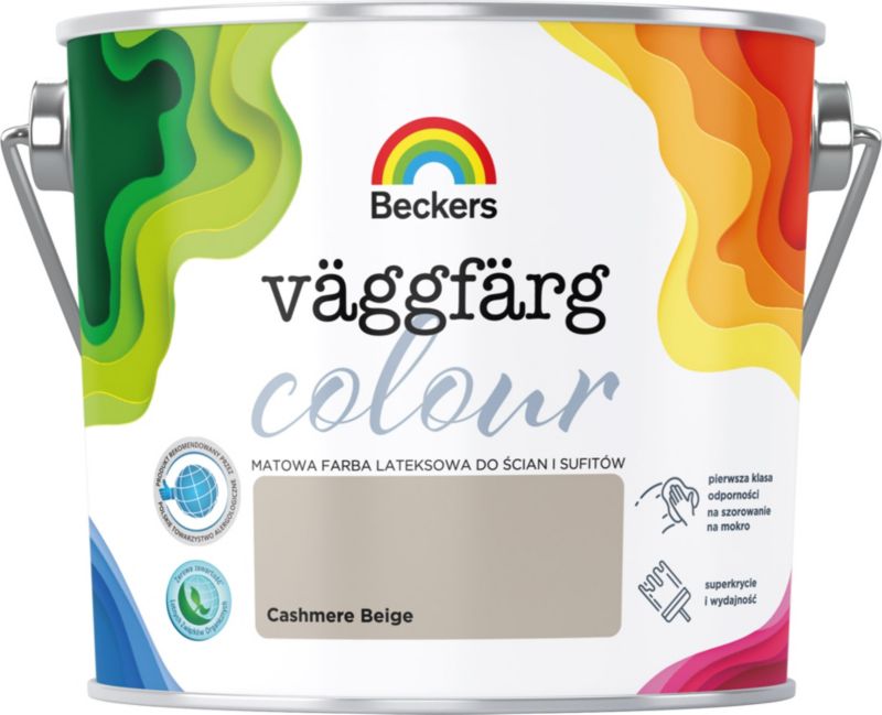 Beckers Vaggfarg Colour cashmere beige 2,5 l farve