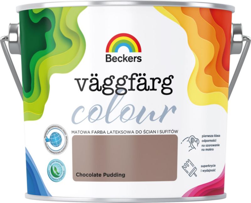 Beckers Vægmaling Colour chokolade budding 2,5 l