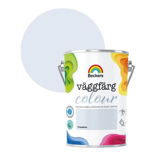Beckers Vaggfarg Colour freedom farve 5 l – mat grå til indendørs vægge og lofter