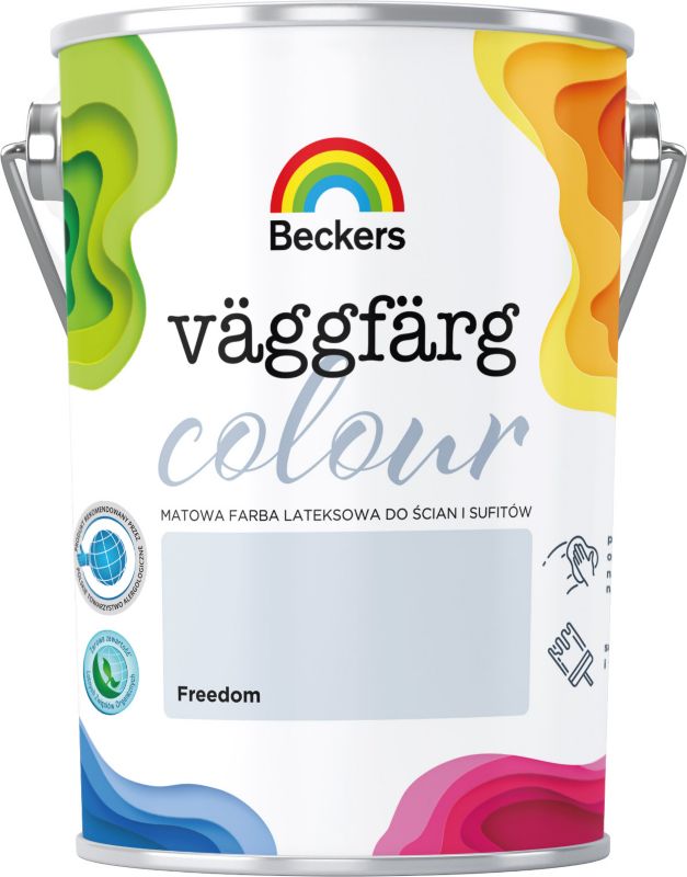 Beckers Vaggfarg Colour freedom farve 5 l – mat grå til indendørs vægge og lofter