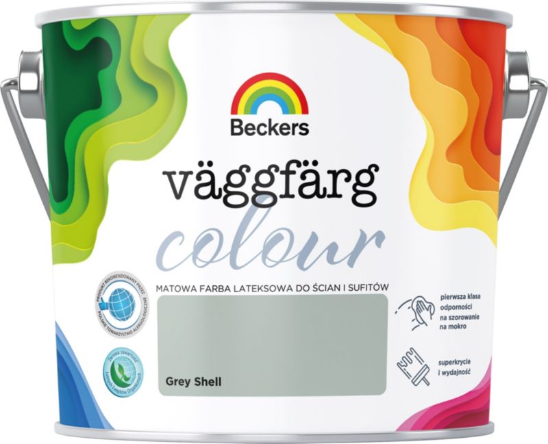 Beckers Vaggfarg farve i farven grey shell 2,5 l