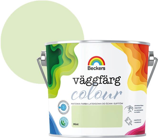 Beckers Vaggfarg Colour mint farve 2,5 l