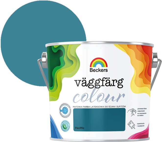 Beckers Vægmaling Colour Pacific 2,5 l - farve til indendørs vægge
