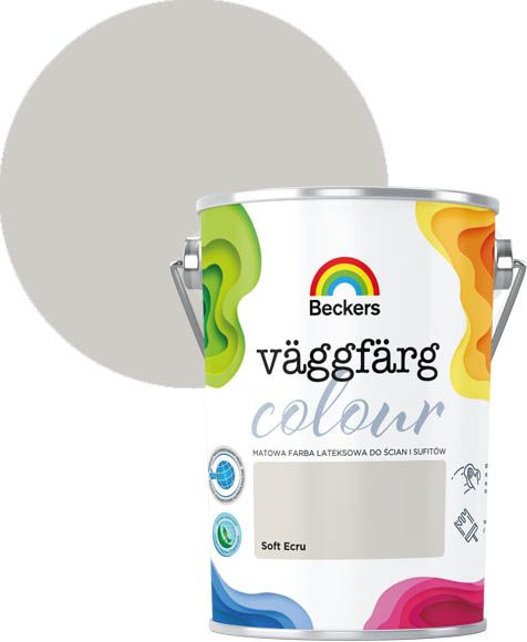 Beckers Vaggfarg Colour farve soft ecru 5 l