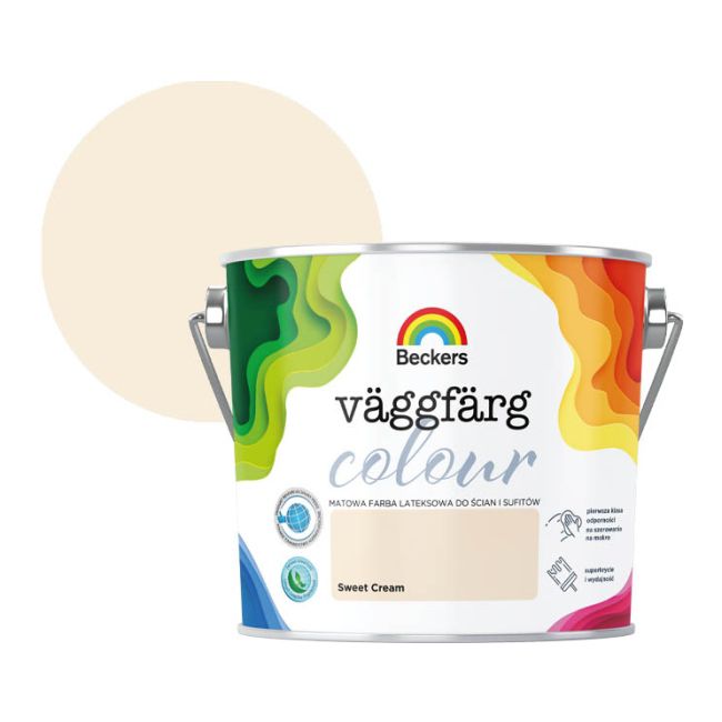 Beckers Vægmaling Colour sweet cream 2,5 l