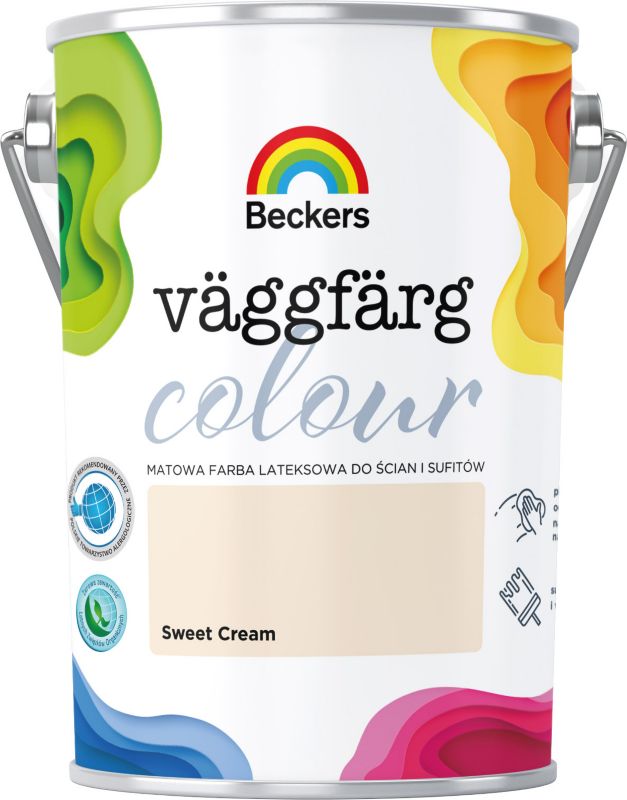 Beckers Vægmaling Colour sweet cream 5 l