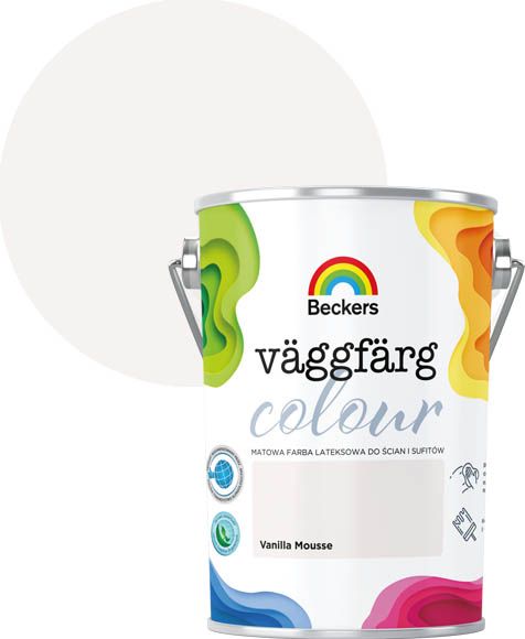 Beckers Väggfärg Colour akrylmaling i farven Vanilla Mousse 5 l