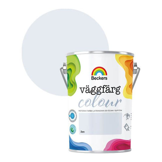 Beckers Vaggfarg Colour zen farve 5 l i lys grå