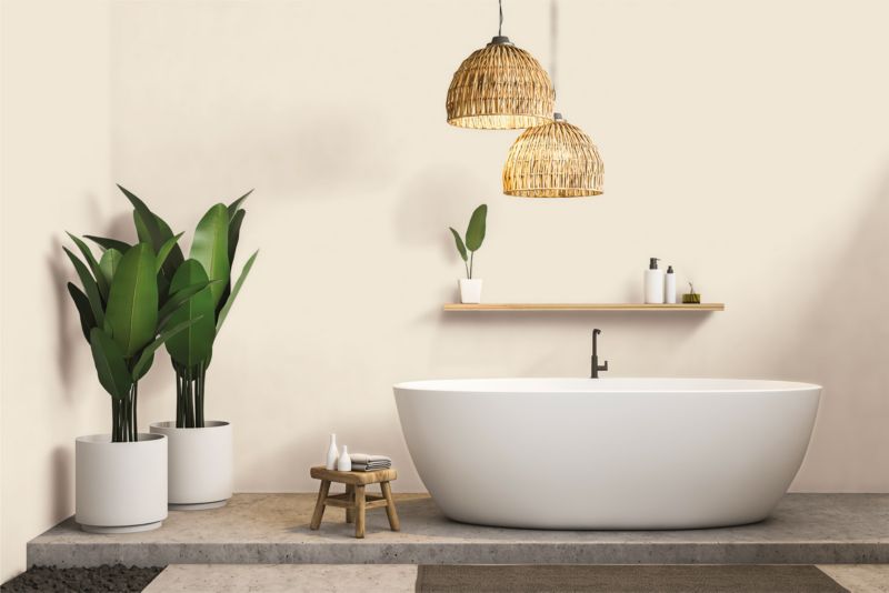 Dekoral farve til badeværelse og køkken i farven Stenet strand 2,5 l