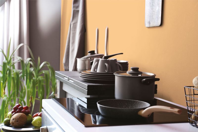 Dekoral farve til badeværelse og køkken i gylden abrikos, 2,5 l